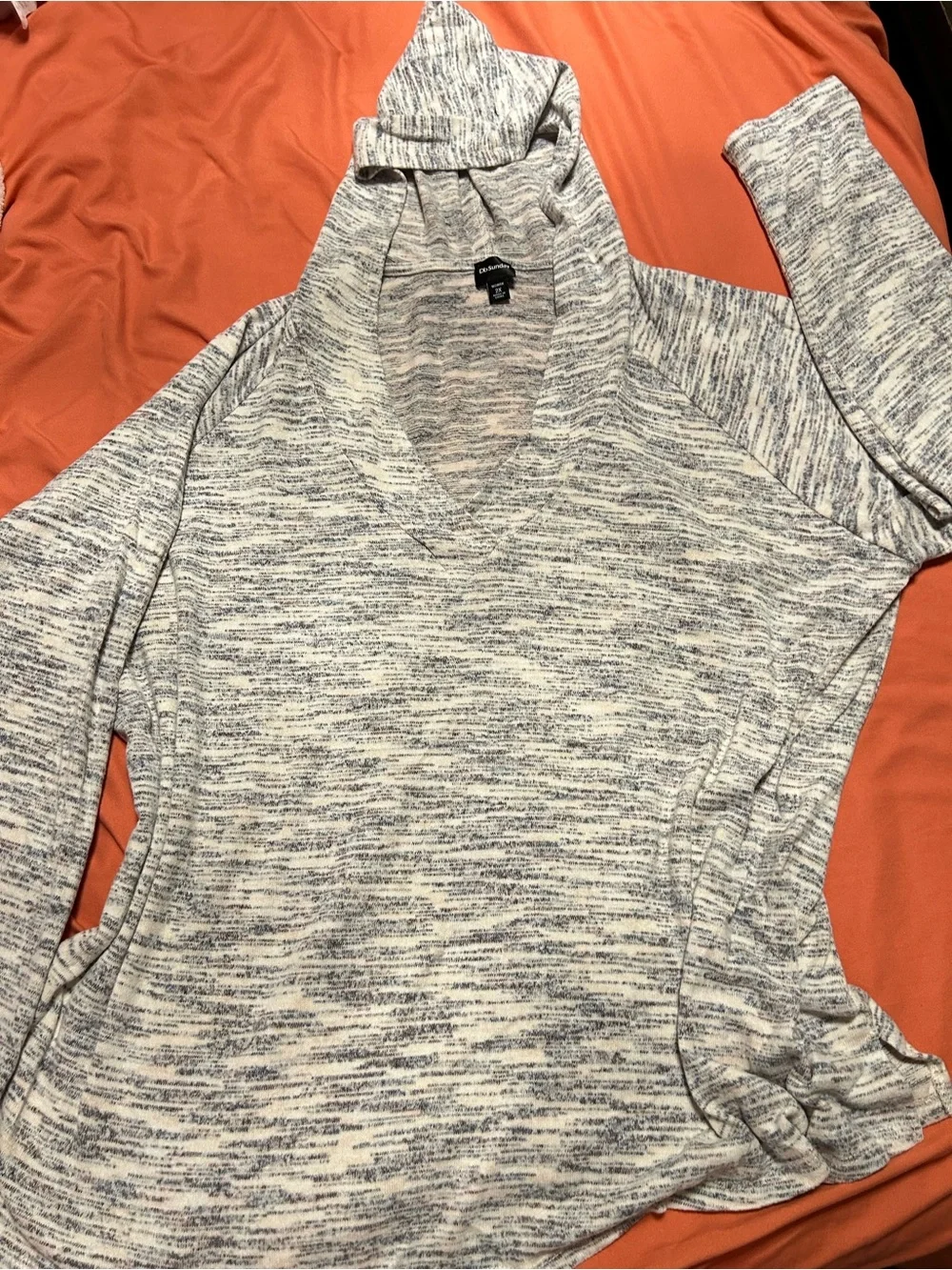 Hooded V-Neck Sweater Top